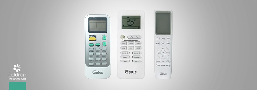 راهنمای کنترل کولر گازی جی پلاس