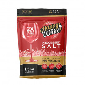نمک ظرفشویی هپی وایت 1.5 کیلوگرمی
