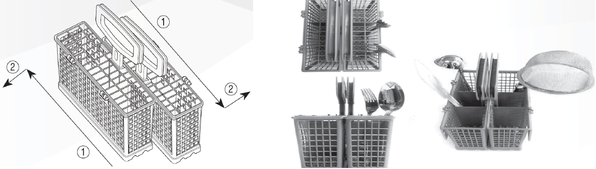 نحوه چیدن قاشق و چنگال در ماشین ظرفشویی ال جی