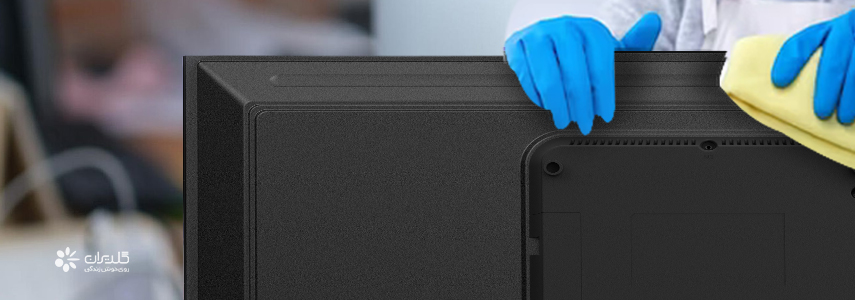 تمیز کردن صفحه تلویزیون