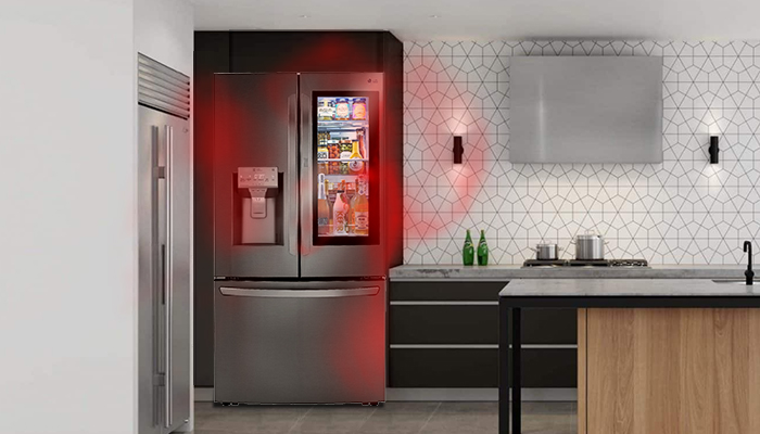 فاصه استاندارد یخچال از کنارهها