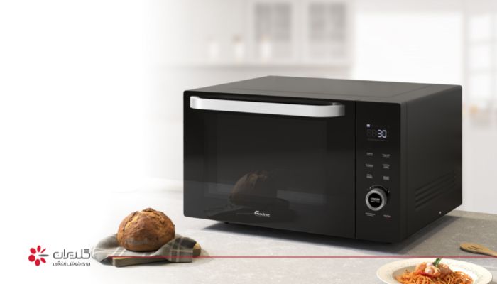 پخت کانوکشن (همراه با عملکرد گرم کردن فر) در مایکروویو جی پلاس مدل 347