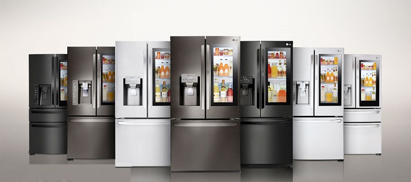 دکمه&zwnj; های یخچال در مدل&zwnj; های مختلف ساید بای ساید ال جی&nbsp;