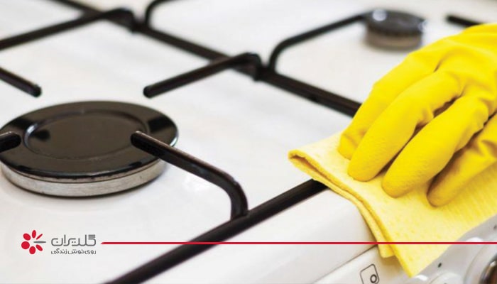 گاز استیل را چگونه تمیز کنیم