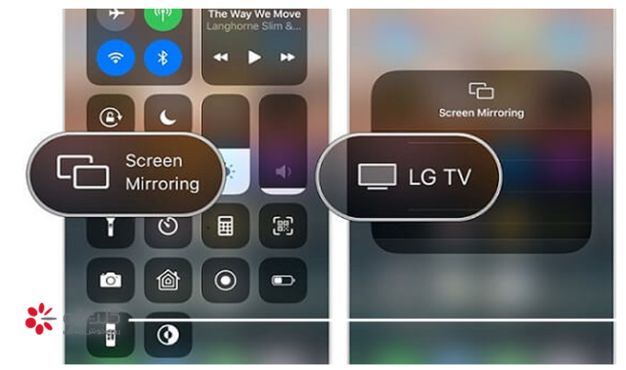 اتصال ایفون به تلویزیون ال جی