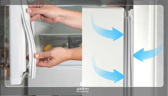 درب یخچال بسته نمیشود