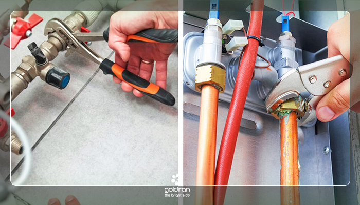 آموزش تعویض شیر تخلیه پکیج