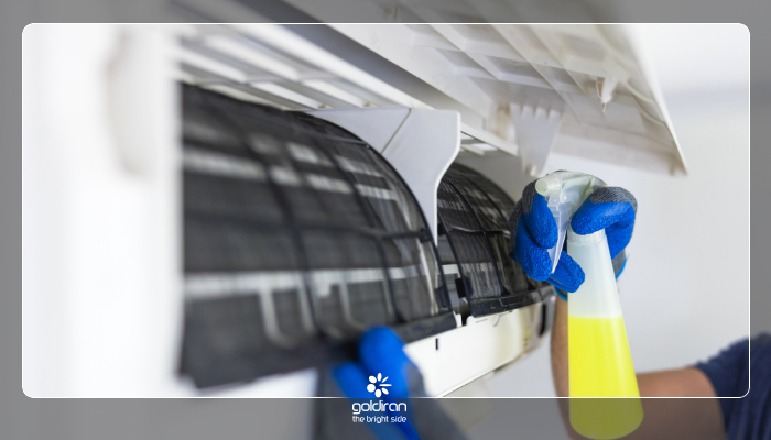 رفع بوی بد کولرگازی با مراجعه به تکنسین 