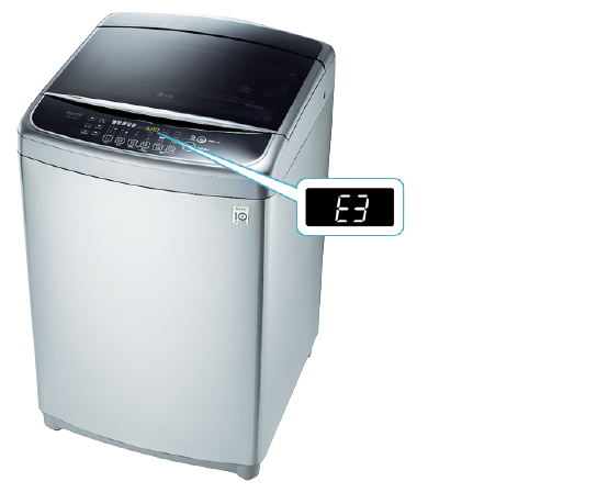 ارور E3 در ماشین لباسشویی